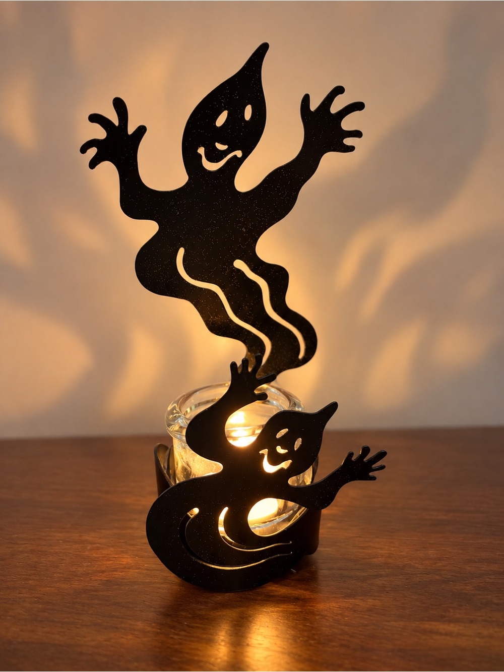 PartyLite Halloween Shadow Dancers Ghost Votive Candle Holder
